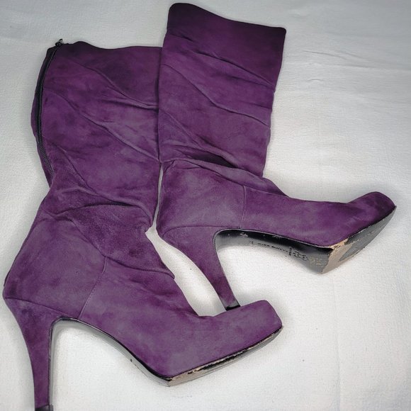 Miss Sixty purple suede boots - Picture 6 of 8